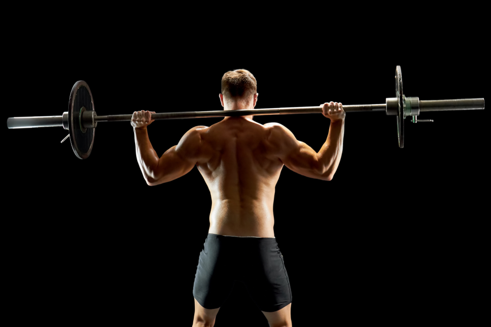 an olympic athlete weightlifting